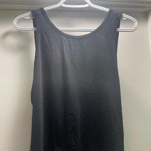 Lululemon Twist It Tank Black Open Back Shirt